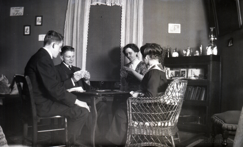 People playing cards